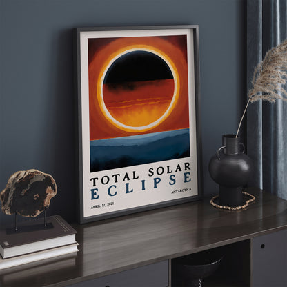 Total Eclipse, Cosmos Painting Art Print