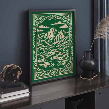 Green Zion National Park Poster