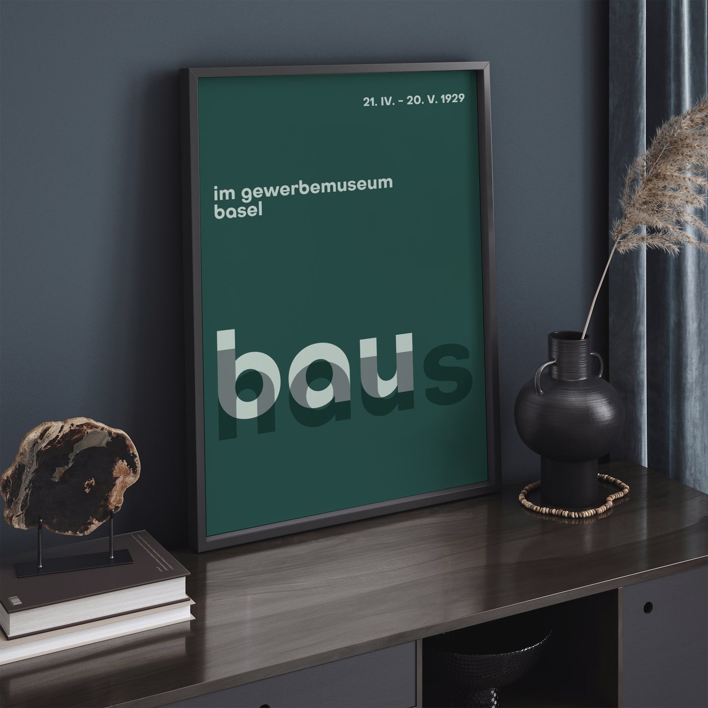 Green Typographic Bauhaus Poster