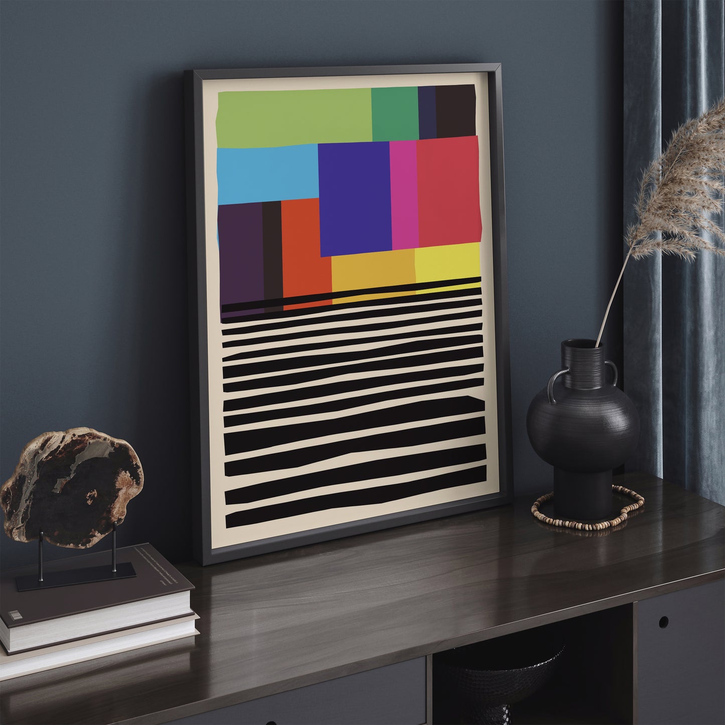 Colorblocks - Mid Century Art Print