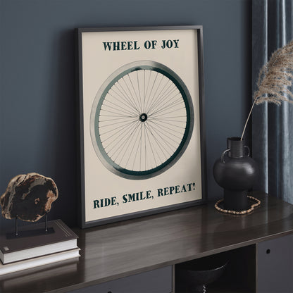 Wheel of Joy - Cycling Poster