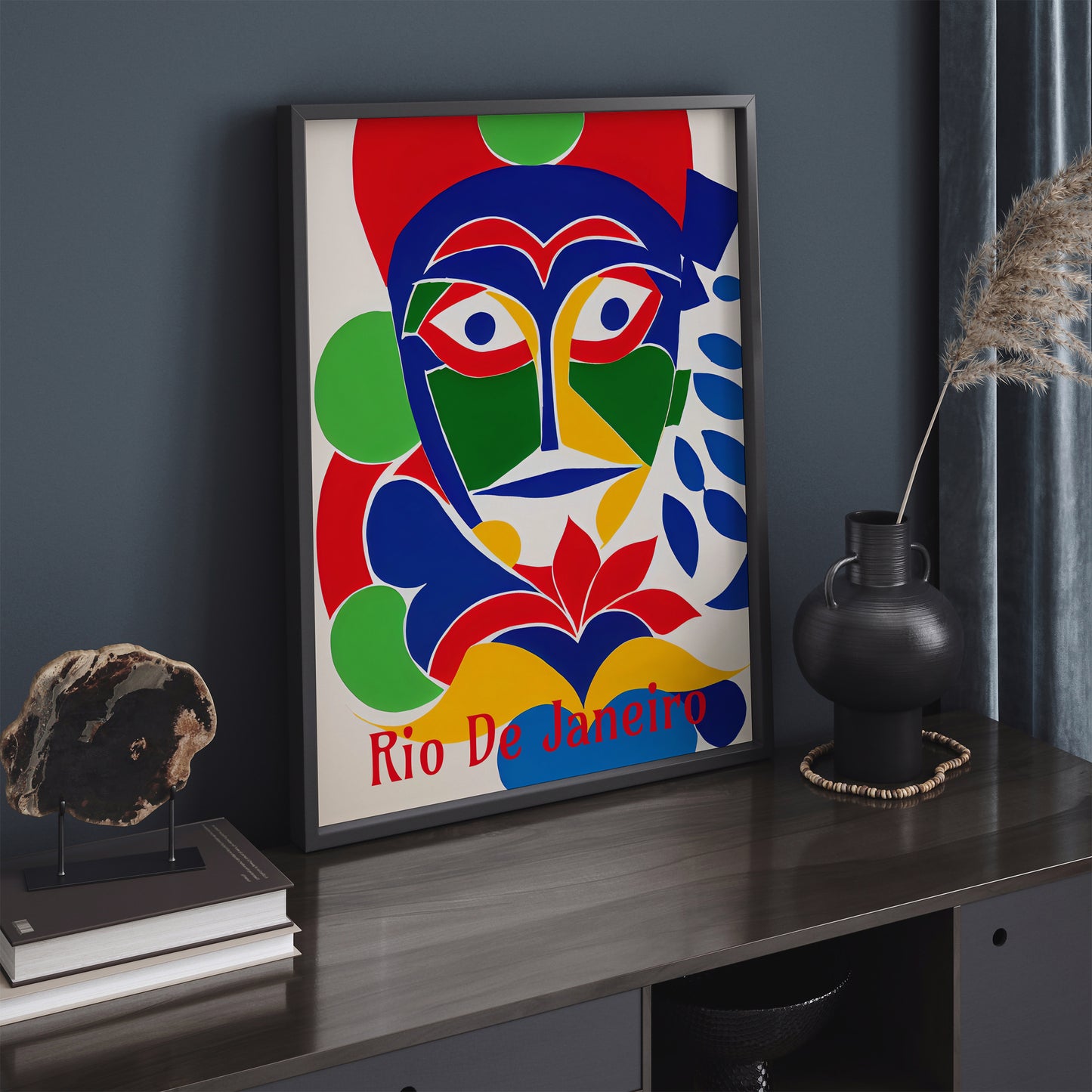 Rio De Janeiro Colorful Mask Wall Art