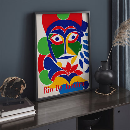 Rio De Janeiro Colorful Mask Wall Art