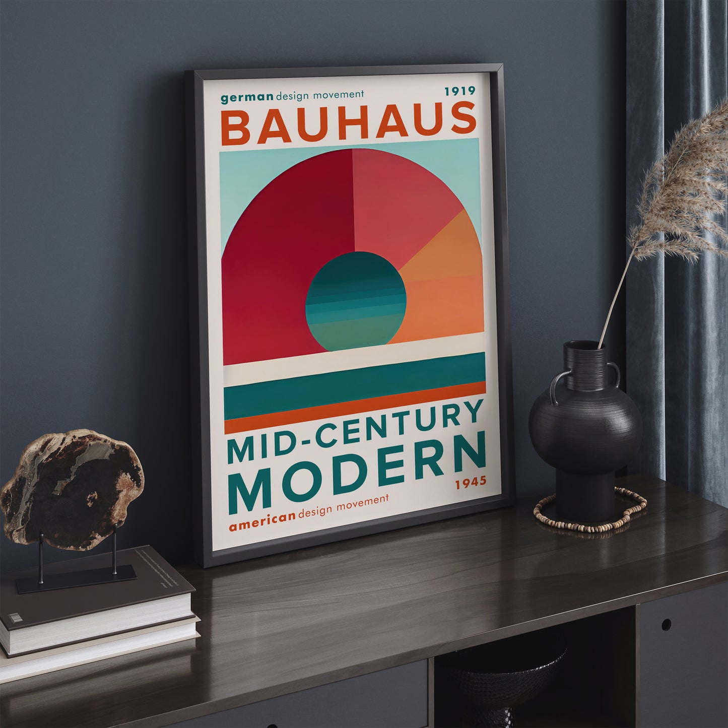 MDM Bauhaus Geometric Art Print 2024