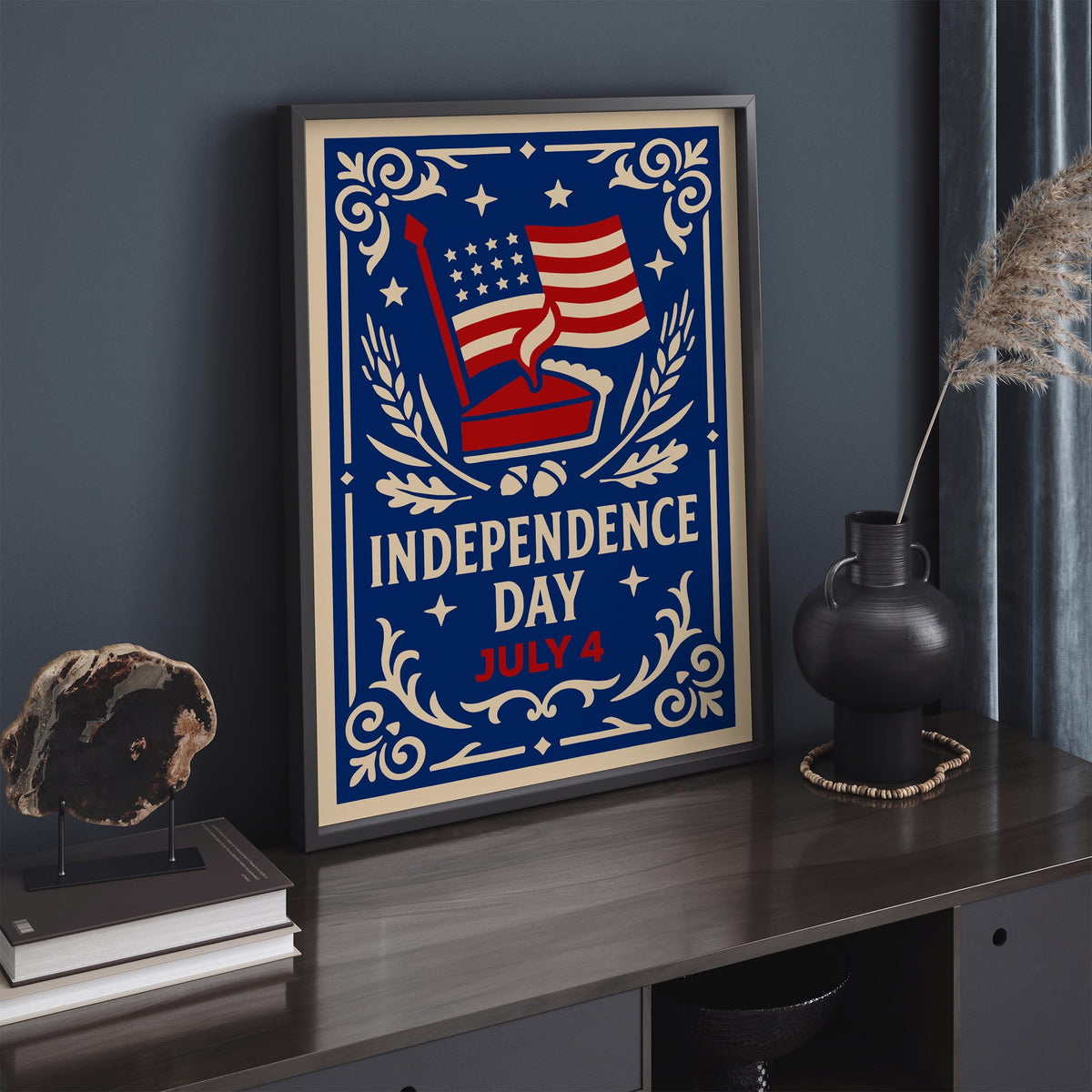 July 4 Independence Day Art Poster