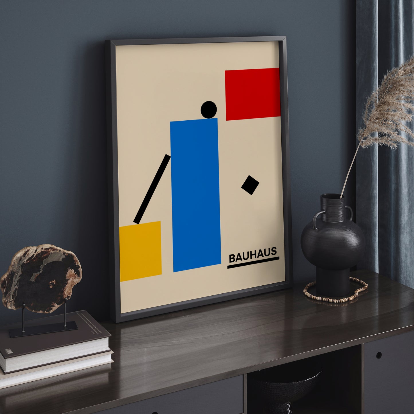 Geometric Bauhaus Wall Art Office Decor