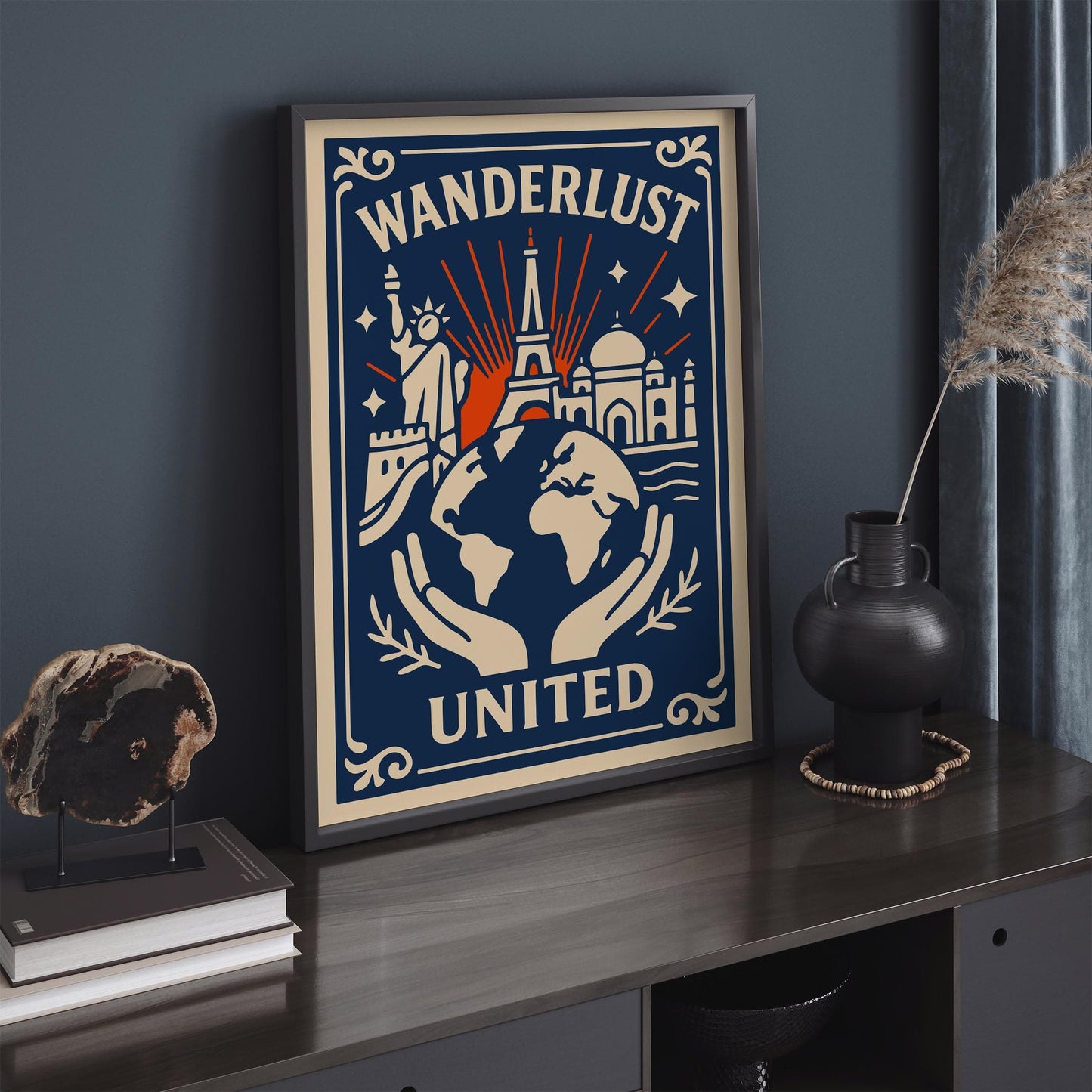 Wanderlust United Travel Poster