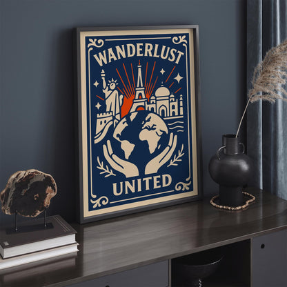 Wanderlust United Travel Poster