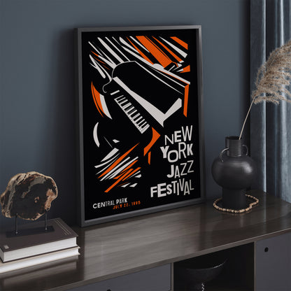 New York Jazz Festival 1995 Retro Poster