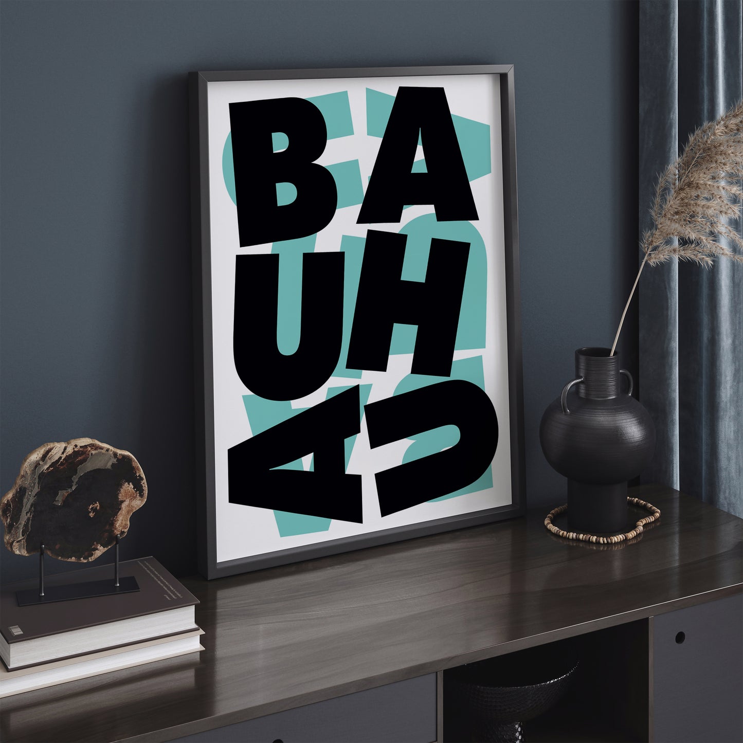 Bauhau Typographic Text Poster