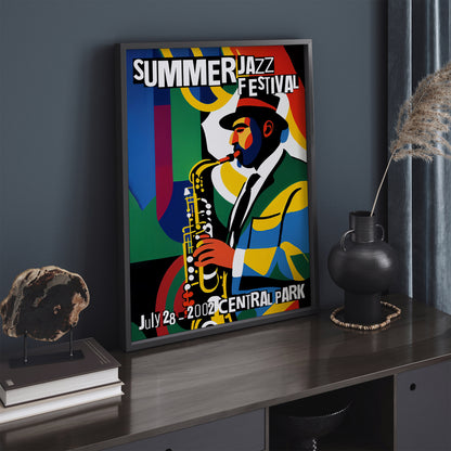 Summer Jazz Festival NYC Retro Poster