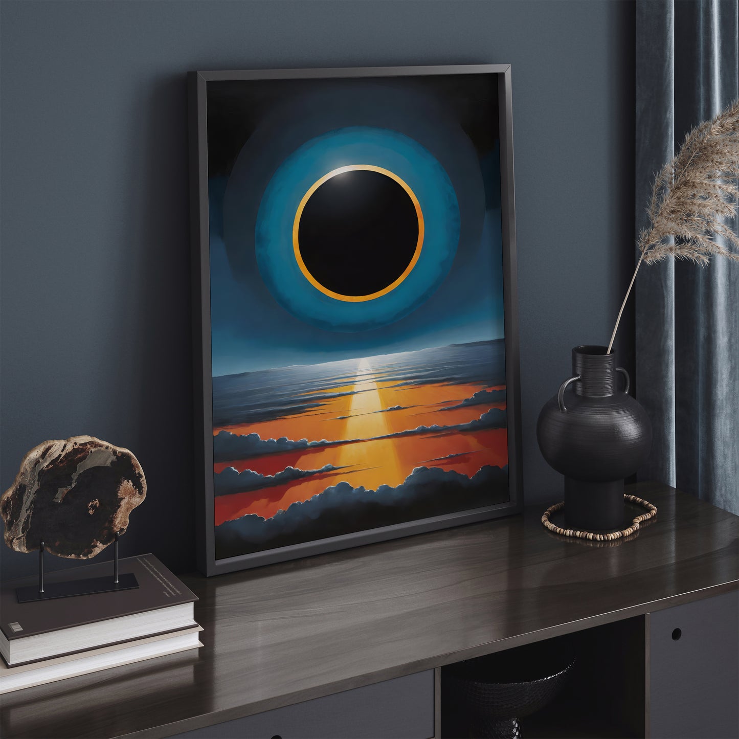 Total Eclipse Modern Art Print