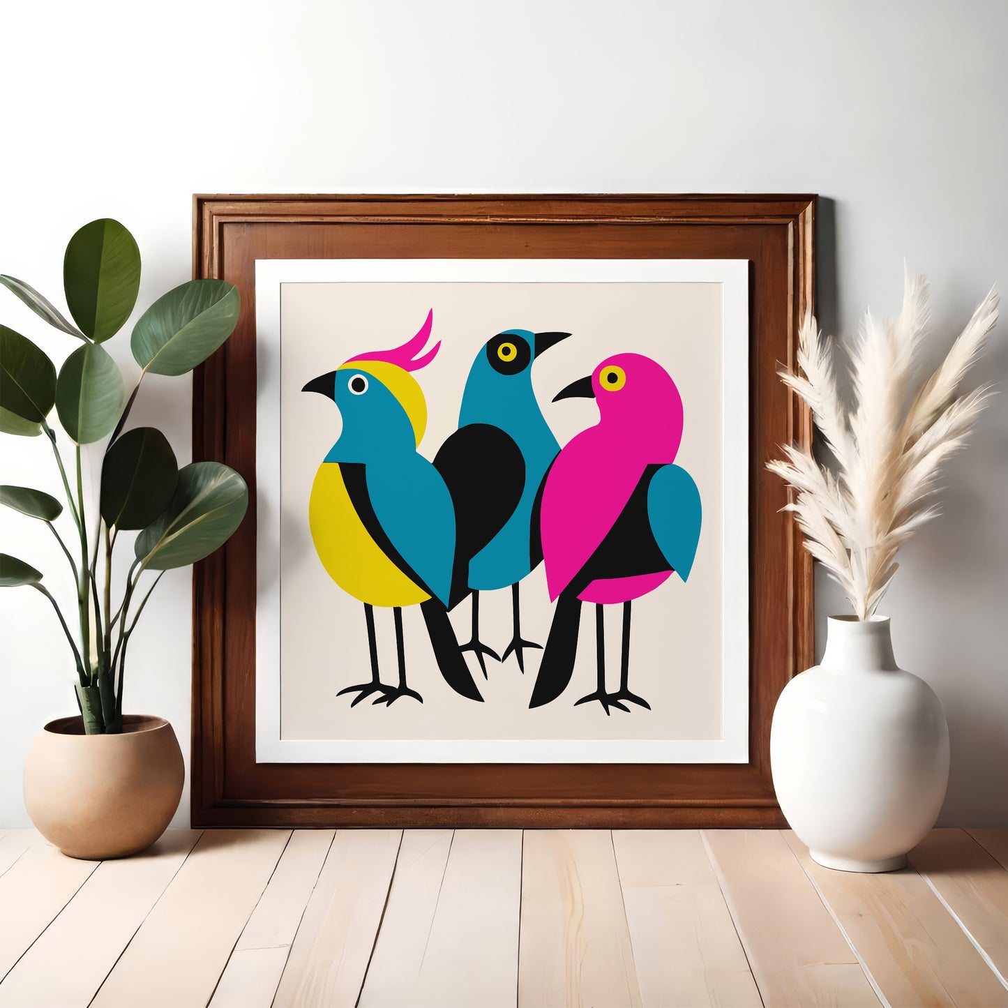 Three Birds Kids Room Wall Art