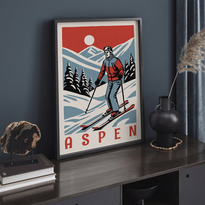 Aspen Colorado Travel Poster