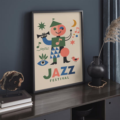 Retro Jazz Festival Music Poster
