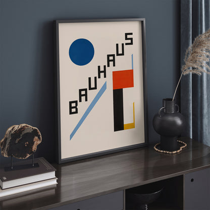 BAUHAUS Minimalist Shapes Poster