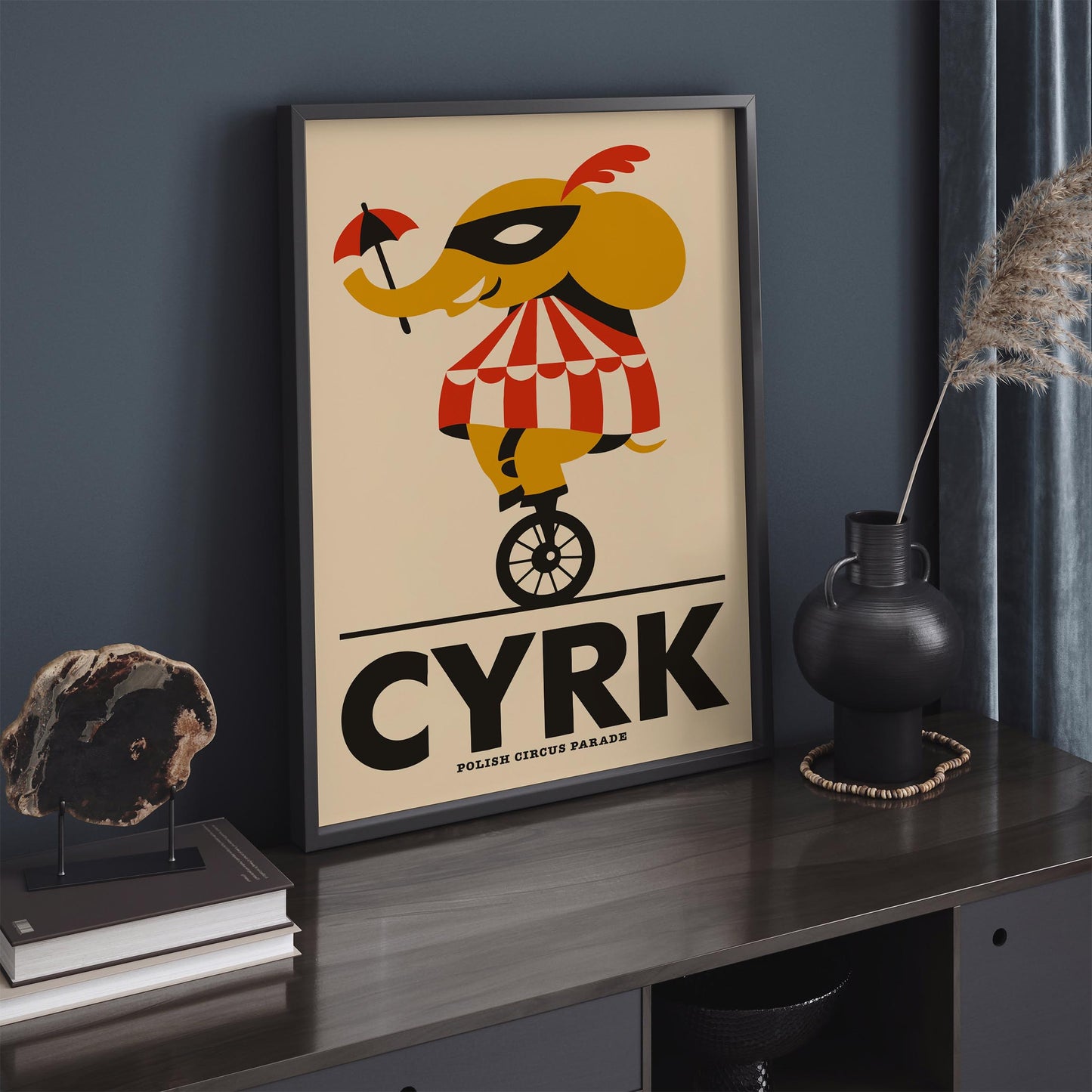 Vintage Polish Circus Poster – CYRK Parade Wall Art Print