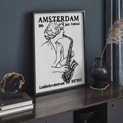 Amsterdam Jazz Festival Vintage Poster