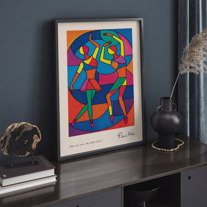 Paul Klee Colorful Dancers Art Print