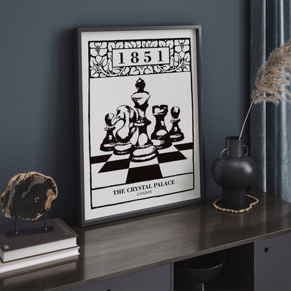 London Chess 1851 Poster