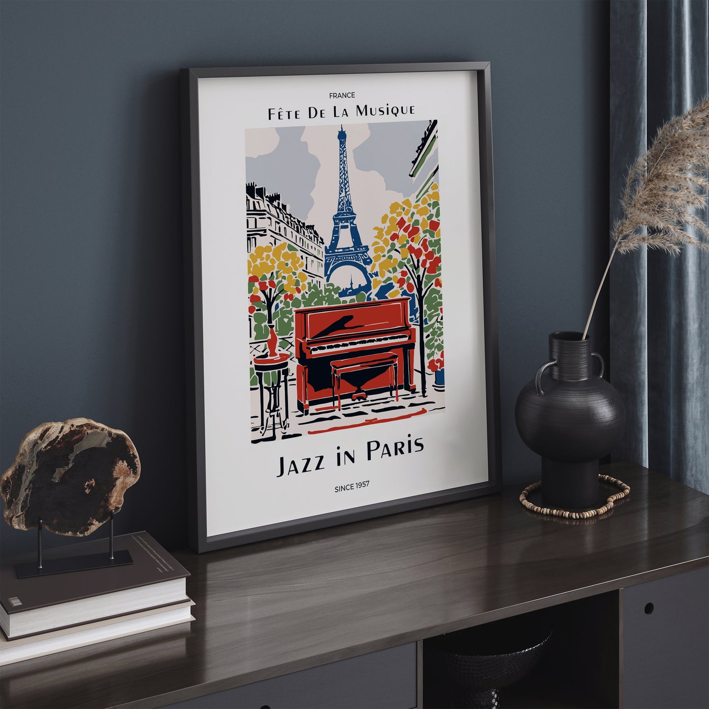 Jazz in Paris Vintage Music Poster