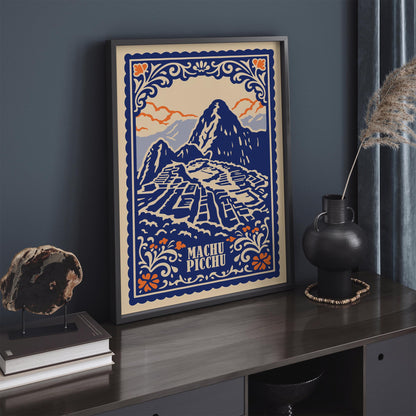 Machu Picchu Peru Travel Poster
