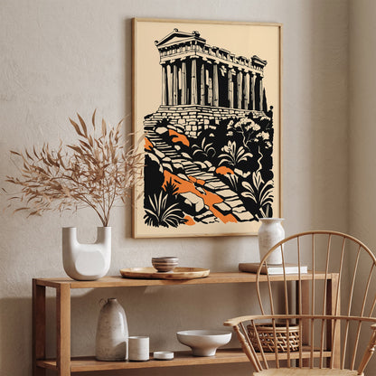 Acropolis of Athens Greece Ancient Architecture Poster