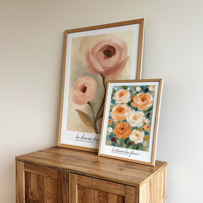 La Danse Des Fleurs Poster - French Botanical Wall Art