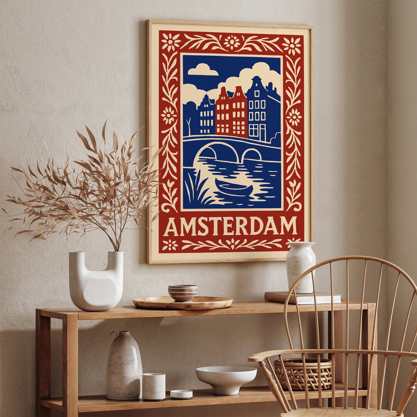 Amsterdam City Poster - Travel Art Print