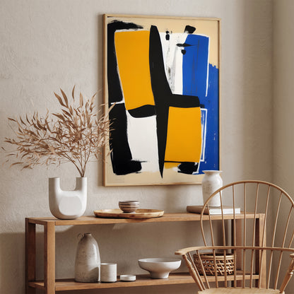 Mid-Century Modern Abstract Painting Poster