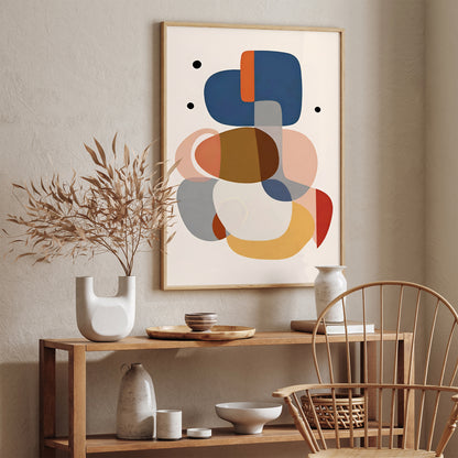 Colorful Scandinavian Composition Print