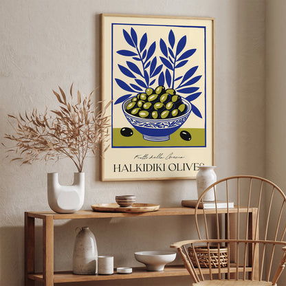 Frutta della Grecia Olives Art Print