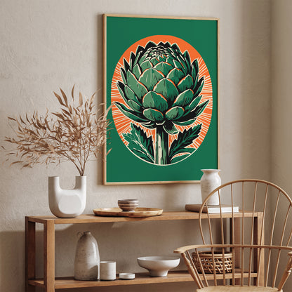 Green Retro Farmhouse Wall Art