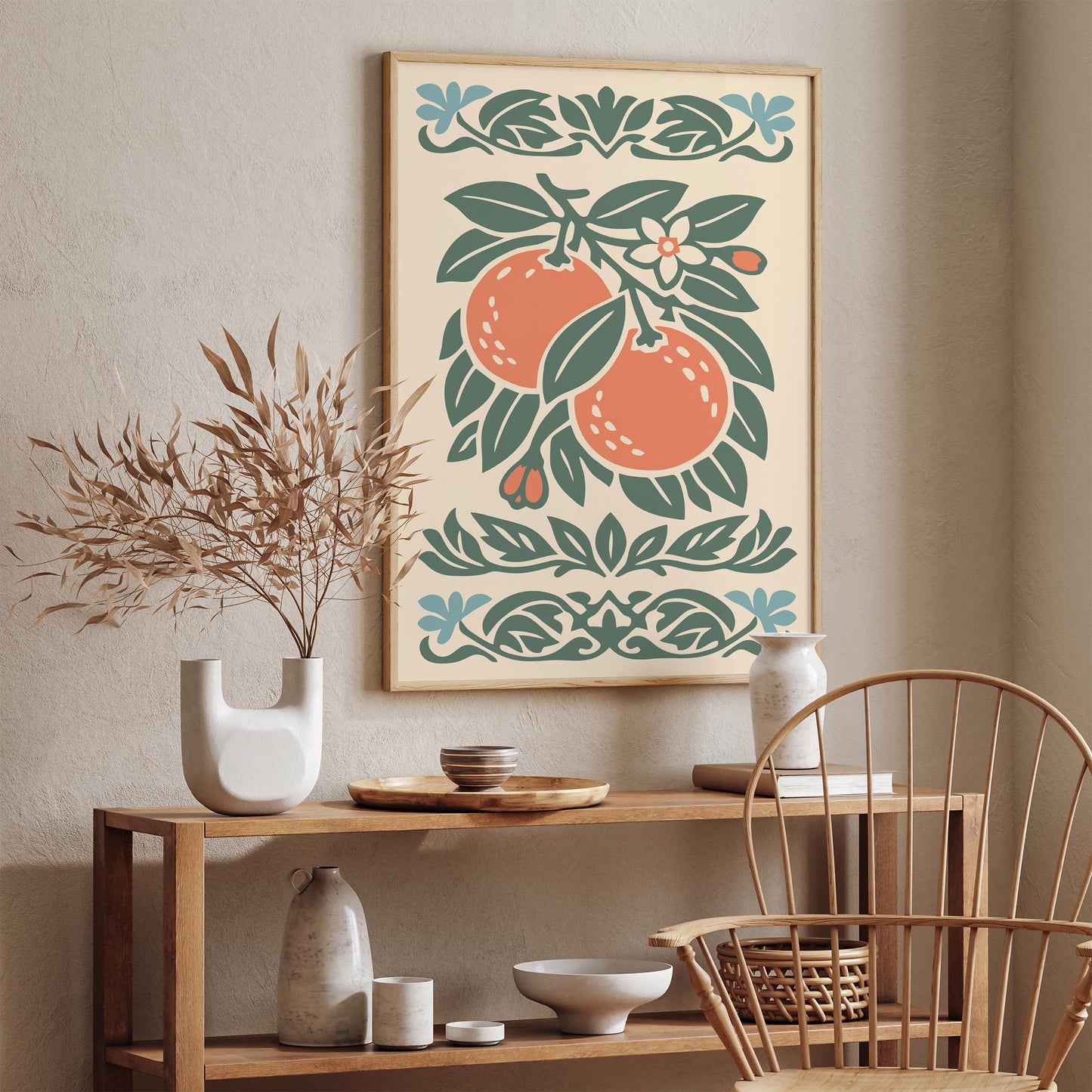 Orange Poster – Retro Kitchen Wall Art
