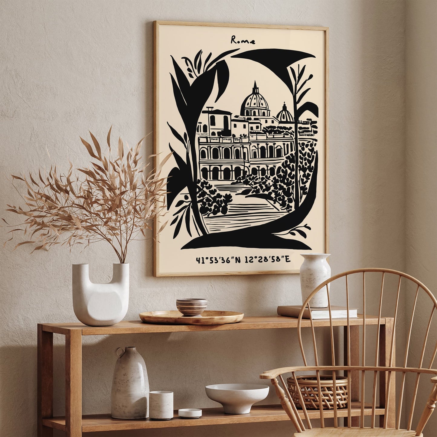 Rome Cityscape Wall Art Print