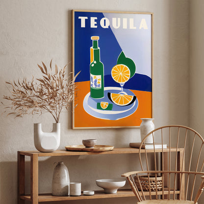 Tequila Retro Poster