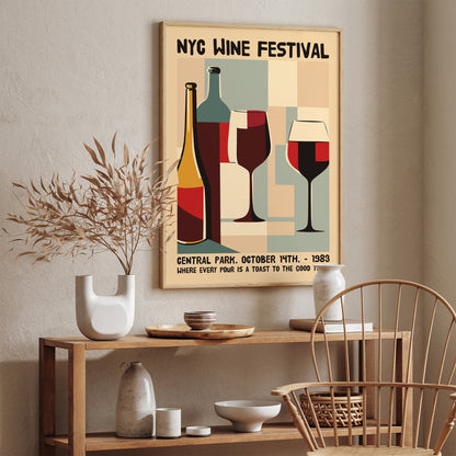 NYC Wine Festival 1983 Poster