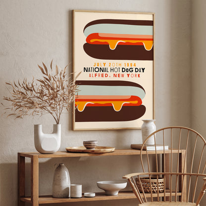 National Hot-Dog Day Poster