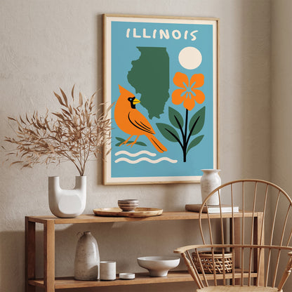 Illinois Travel Poster