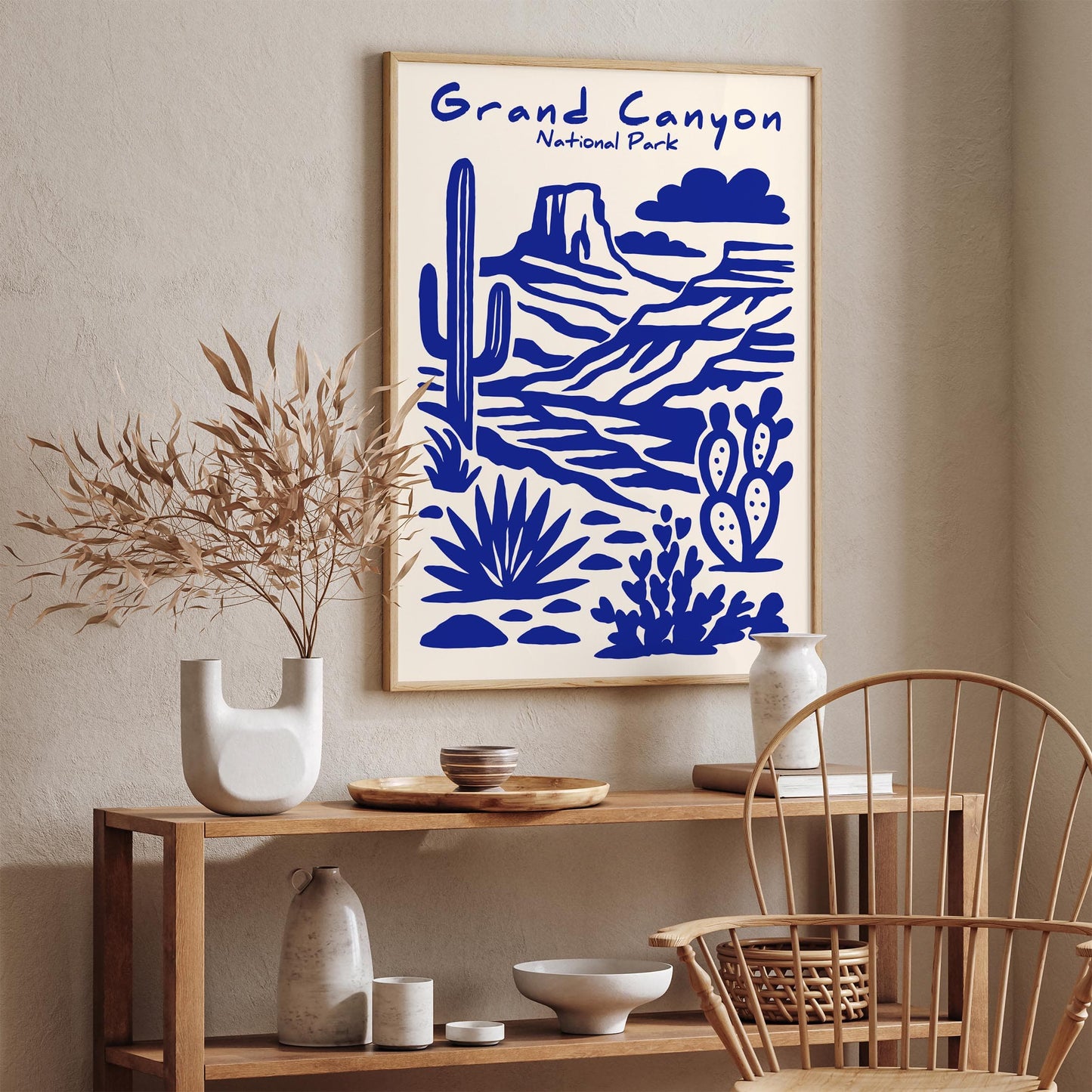 Grand Canyon Poster - Arizona Blue National Park Art