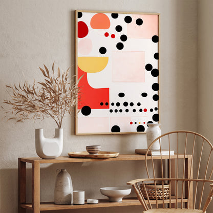 Mid-Century Modern Polka Dots Art Print