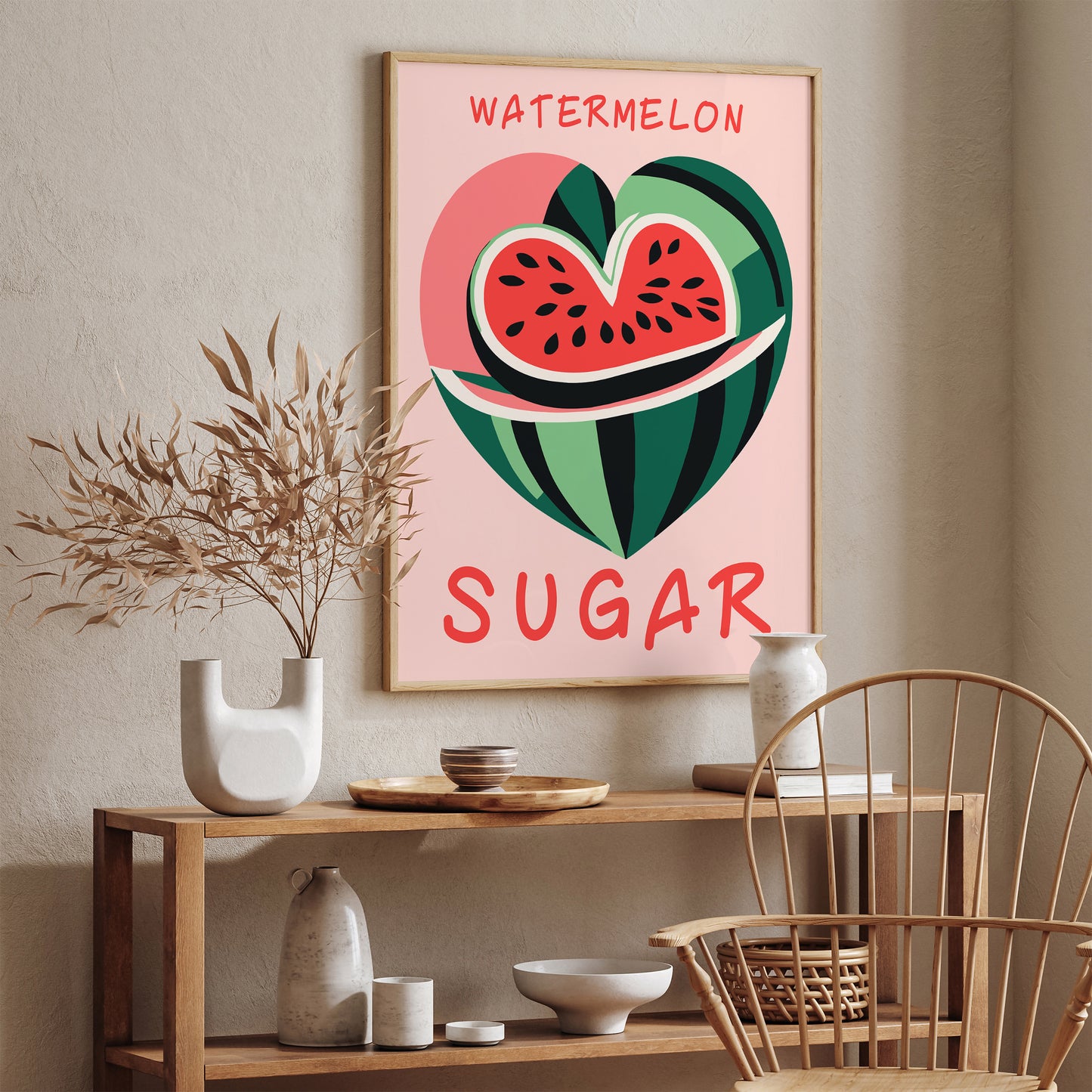 Watermelon Sugar Pink Art Print