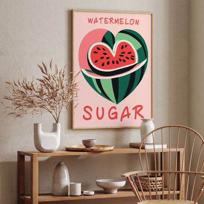 Watermelon Sugar Pink Art Print