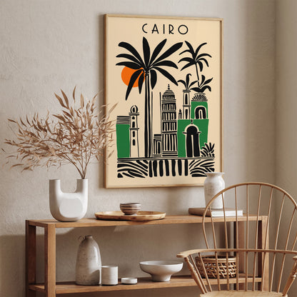 Cairo Egypt Travel Modern Poster