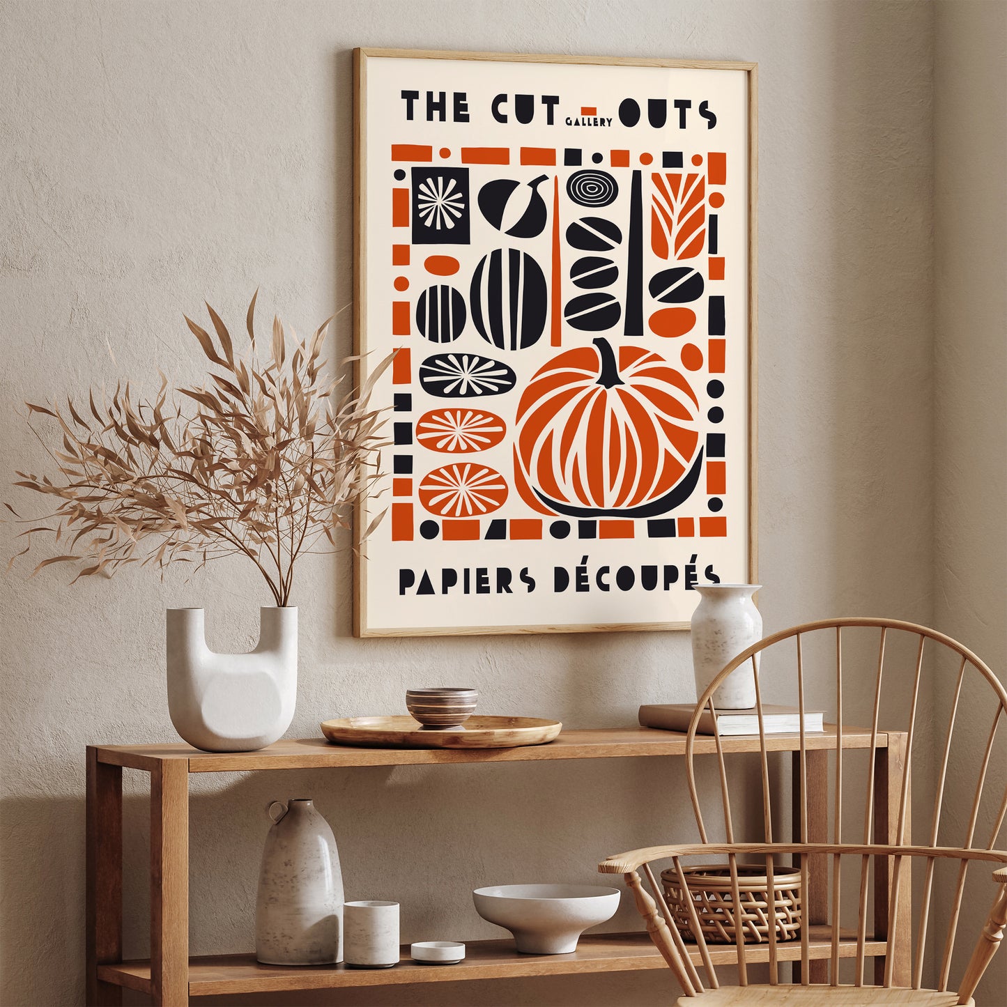 Fall Home Decoration Pumpkin Art Print