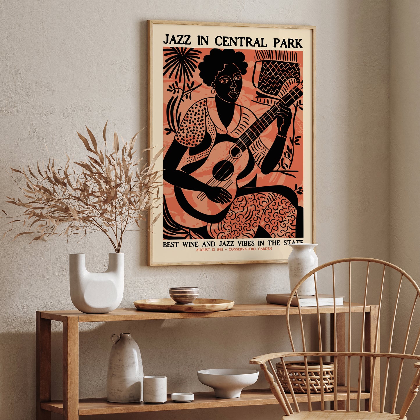 Jazz Music in Central Park, Vintage Print