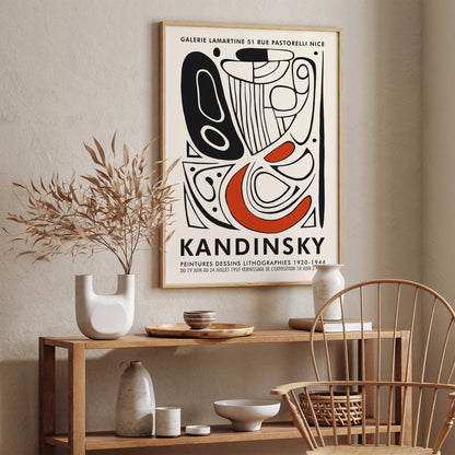 Abstract Kandisky Poster Fall Bedroom Decor