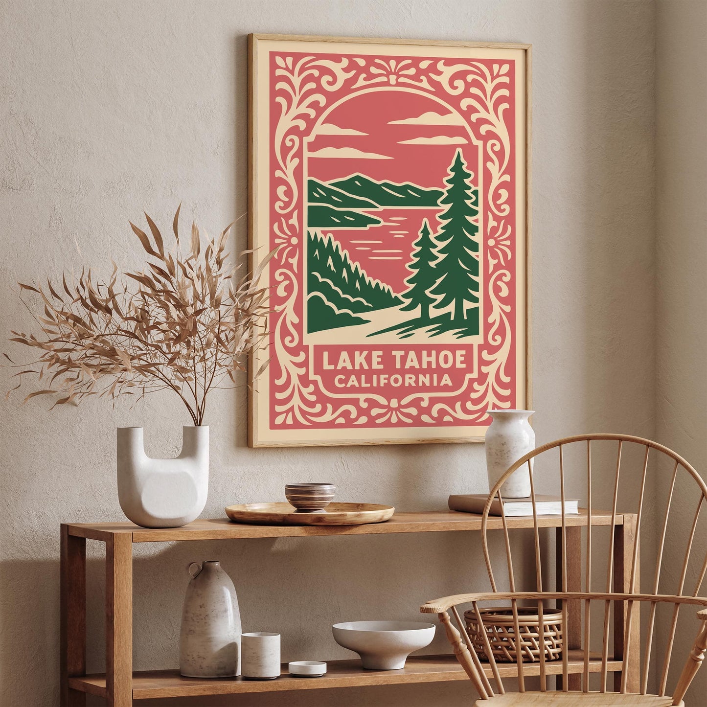 Lake Tahoe Poster - California Landscape Travel Wall Art