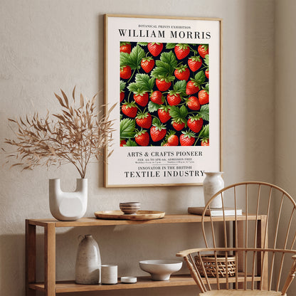 Red Strawberries Kitchen Poster