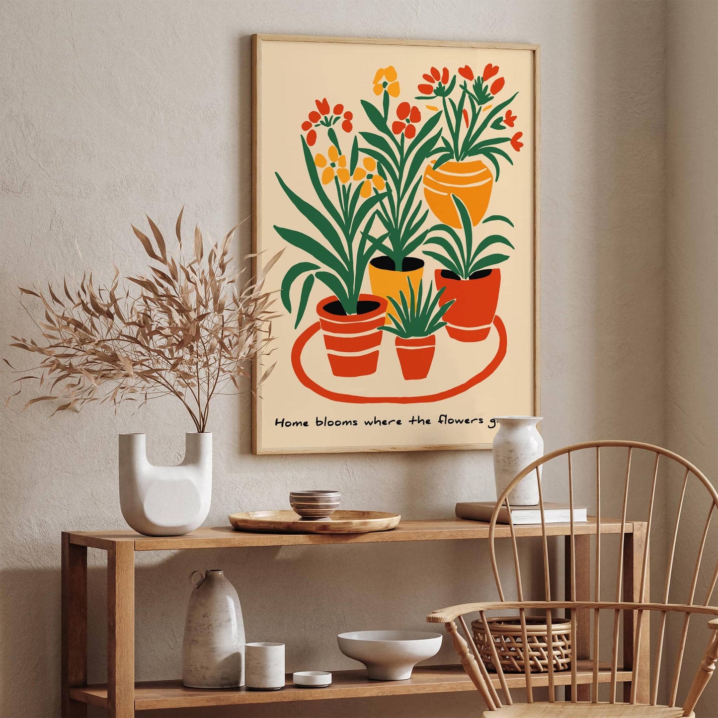 Home Blooms Floral Wall Art